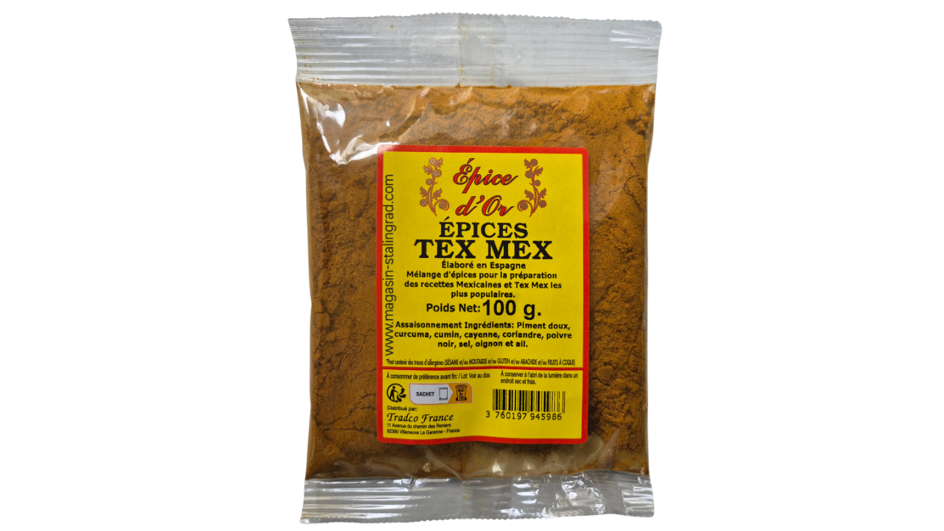 Épices tex mex, épice d'or 100g