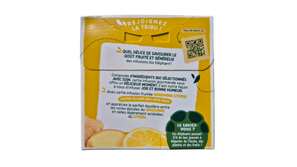 Thé gingimbre citron, Racine, 34g.