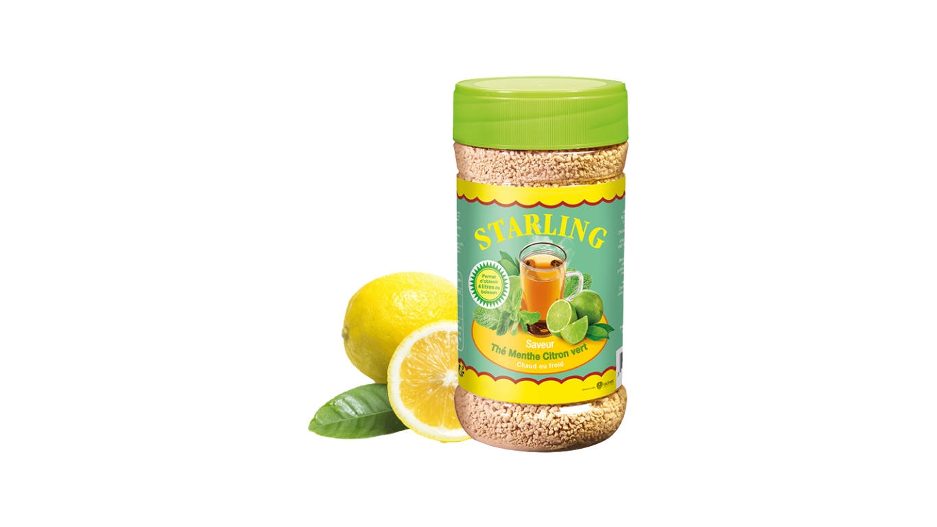 Thé menthe citron vert en granules - 400g - Starling